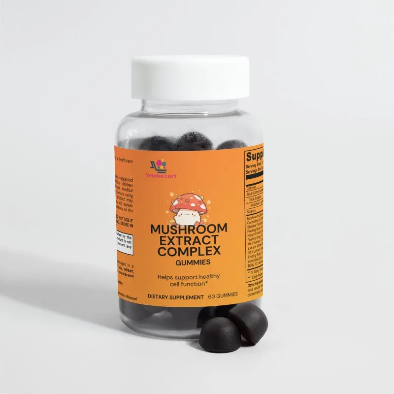 Raspberry Mushroom Gummies Supplement