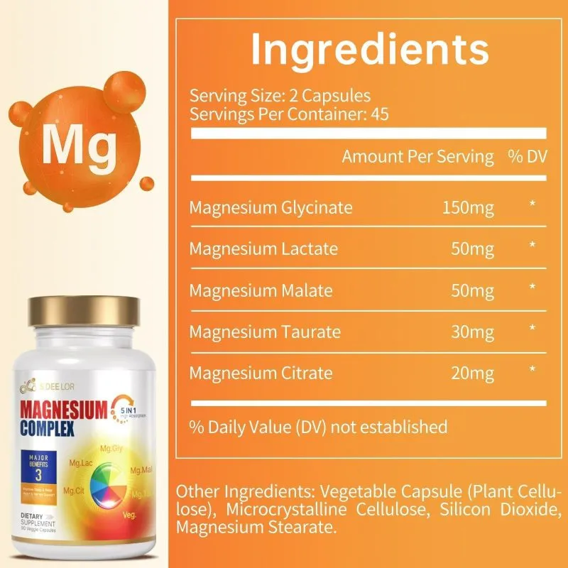 Magnesium Glycinate D3 Supplement